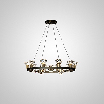 Подвесная люстра KENDRA CH D63 Black Brass by ImperiumLoft