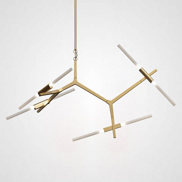 Люстра Агнес Chandelier Summer 8 Gold by ImperiumLoft