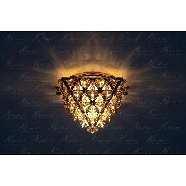 Встраиваемый светильник Kantarel Cairo CD 016.3.13 golden teak (5000)
