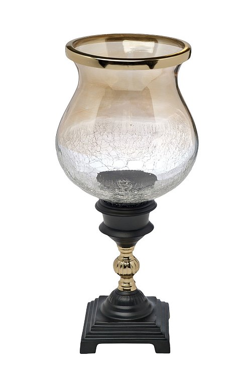 Подсвечник стеклянный "Шах" на подставке Garda Decor 94PR-7889B
