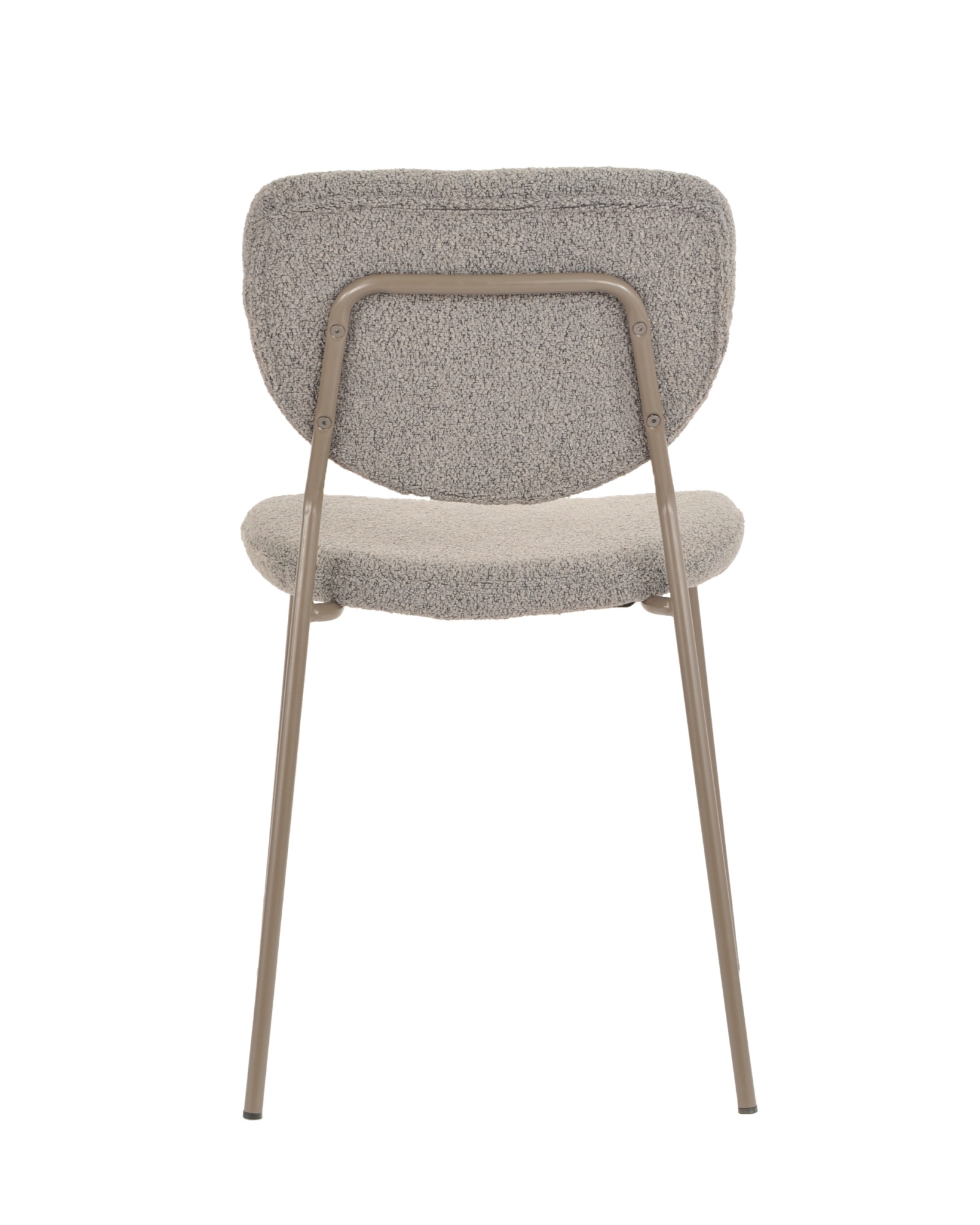 Стул обеденный Gigi тёмно-серый букле серые ножки Stool Group