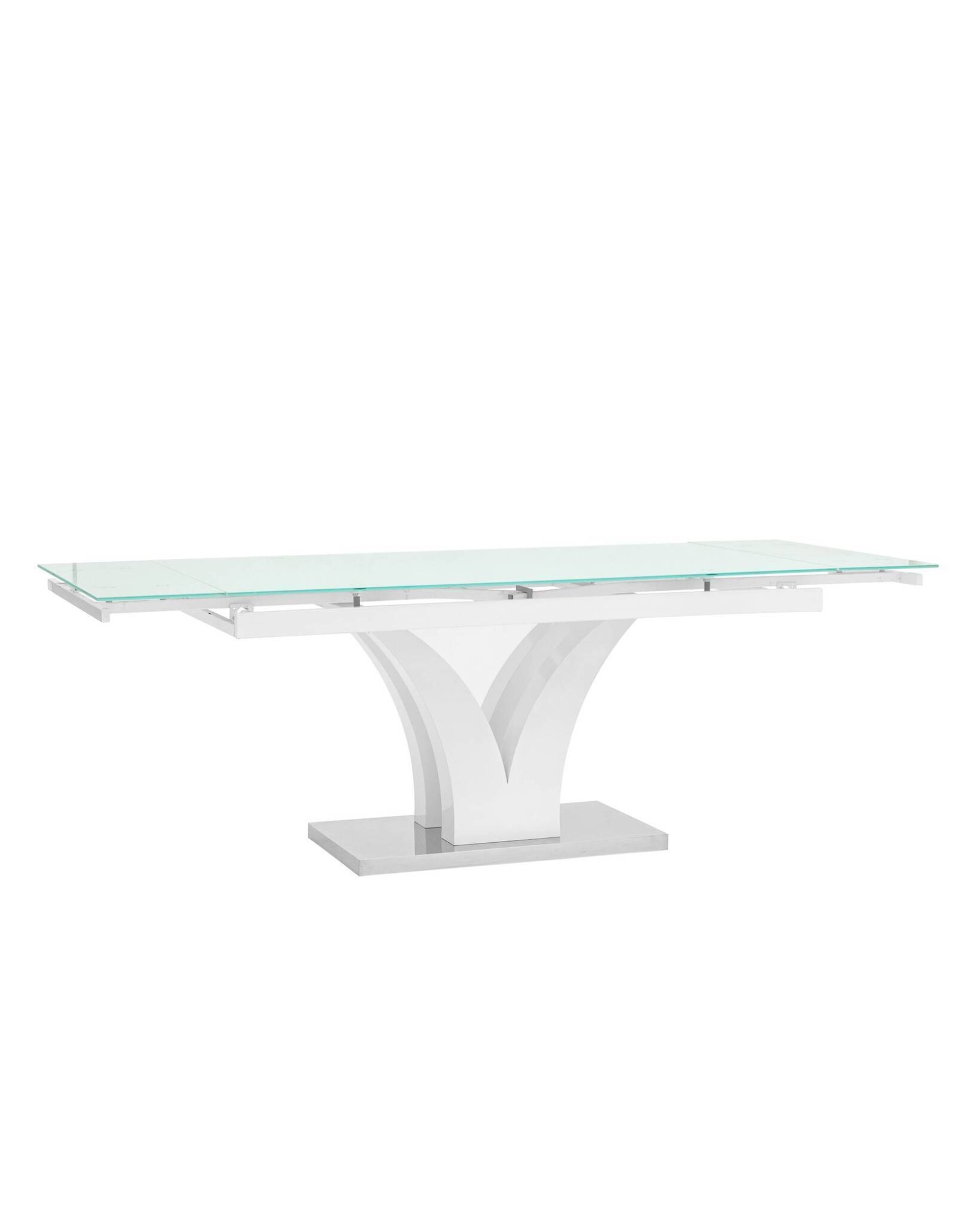 Стол обеденный Верона раскладной 160-220*90 глянцевый белый Stool Group