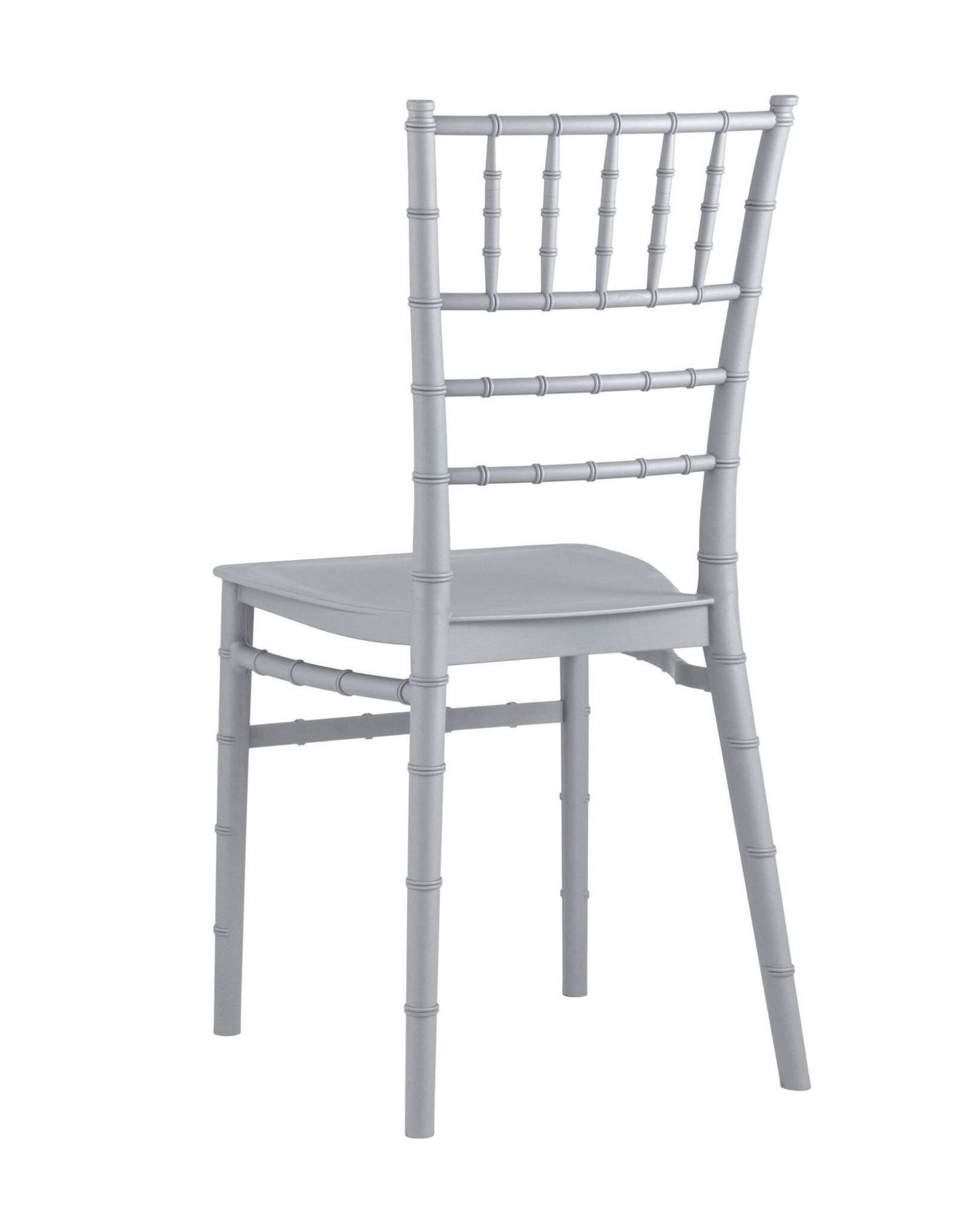 Стул Chiavari (Кьявари) пластик серебряный Stool Group
