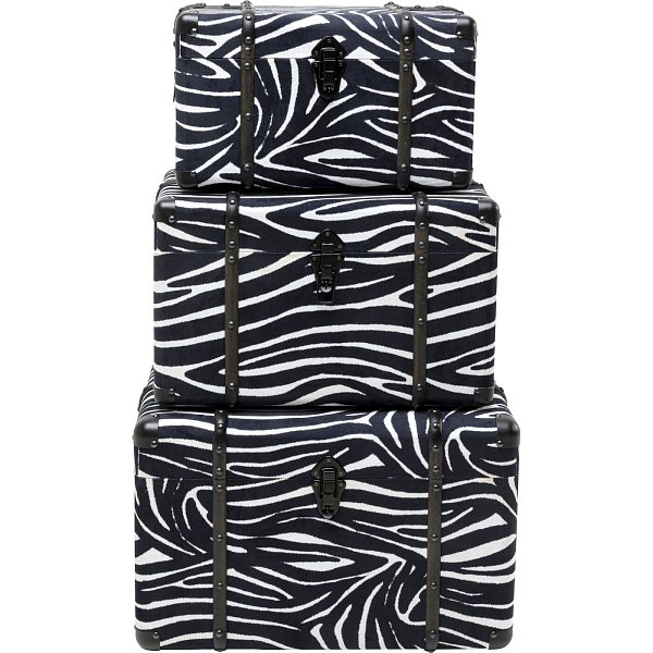 Шкатулка Wild Animal Zebra (3/Set) KARE 71235