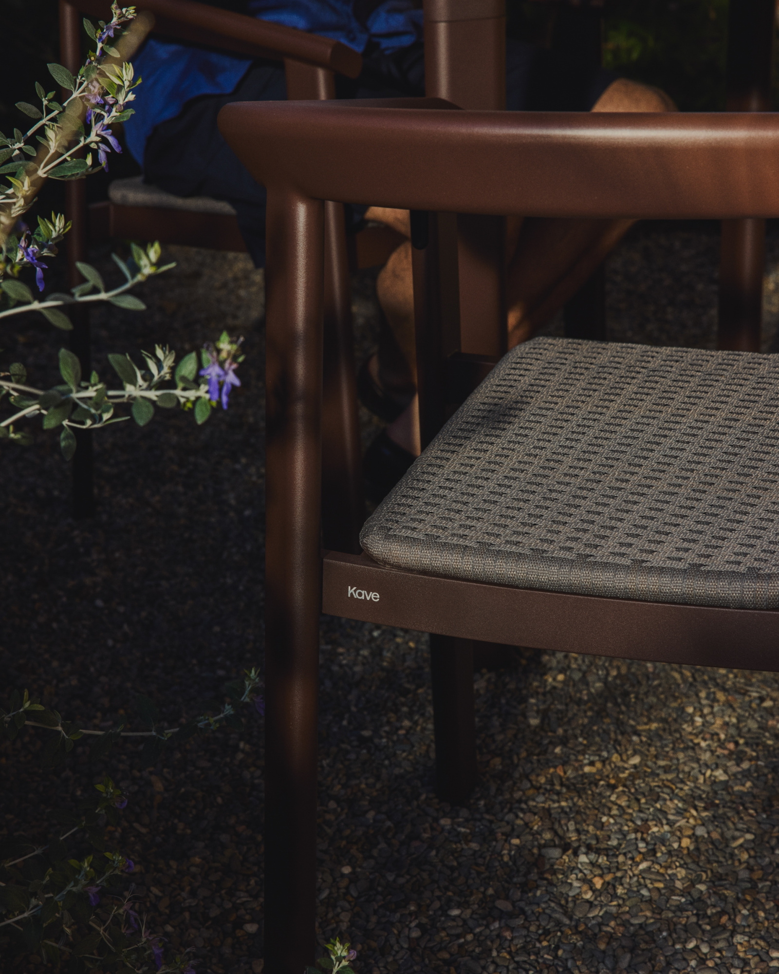 Уличный стул Erice из алюминия и шнура коричневого цвета La Forma 482223