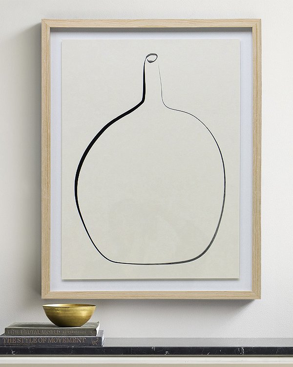 Постер Drawing Vase с дубовой рамой Louvre Home DPP380924VHS