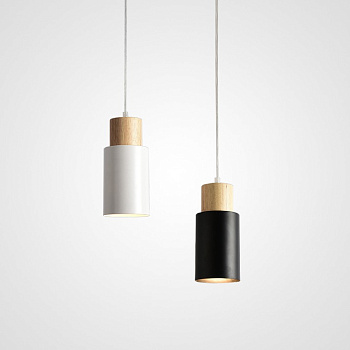 Подвесной светильник PIPE WOOD SHORT by ImperiumLoft