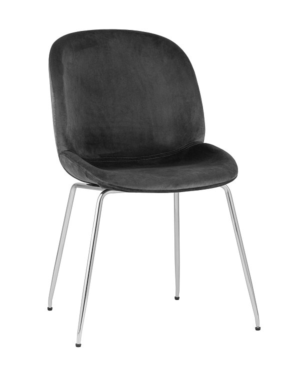 Стул Beetle серый хромированные ножки Stool Group