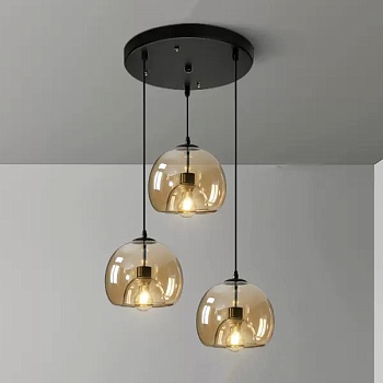 Подвесной светильник FOCUS TRIO D30 Amber by ImperiumLoft