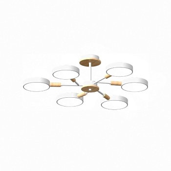 Люстра на штанге LED4U L3218-740 WH