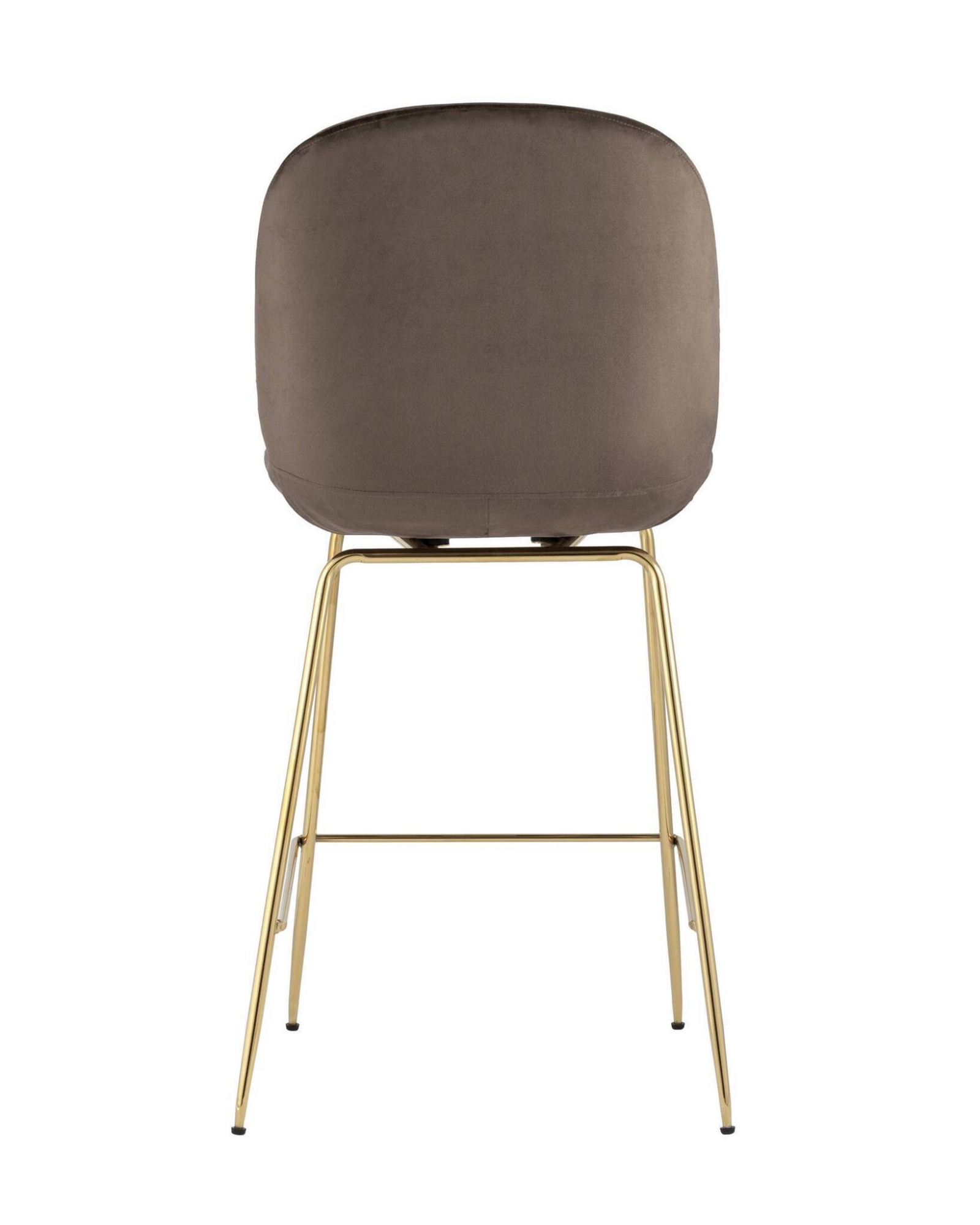 Стул полубарный Beetle со спинкой коричневый Stool Group