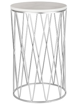 Столик интерьерный с белым мрамором Glasar 54-243