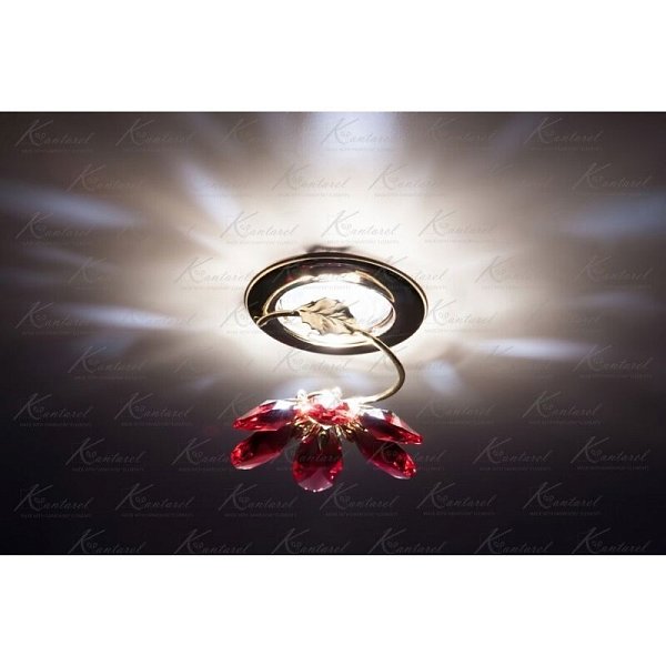 Встраиваемый светильник Kantarel BLOSSOM CD 015.3.2/6 bordeaux