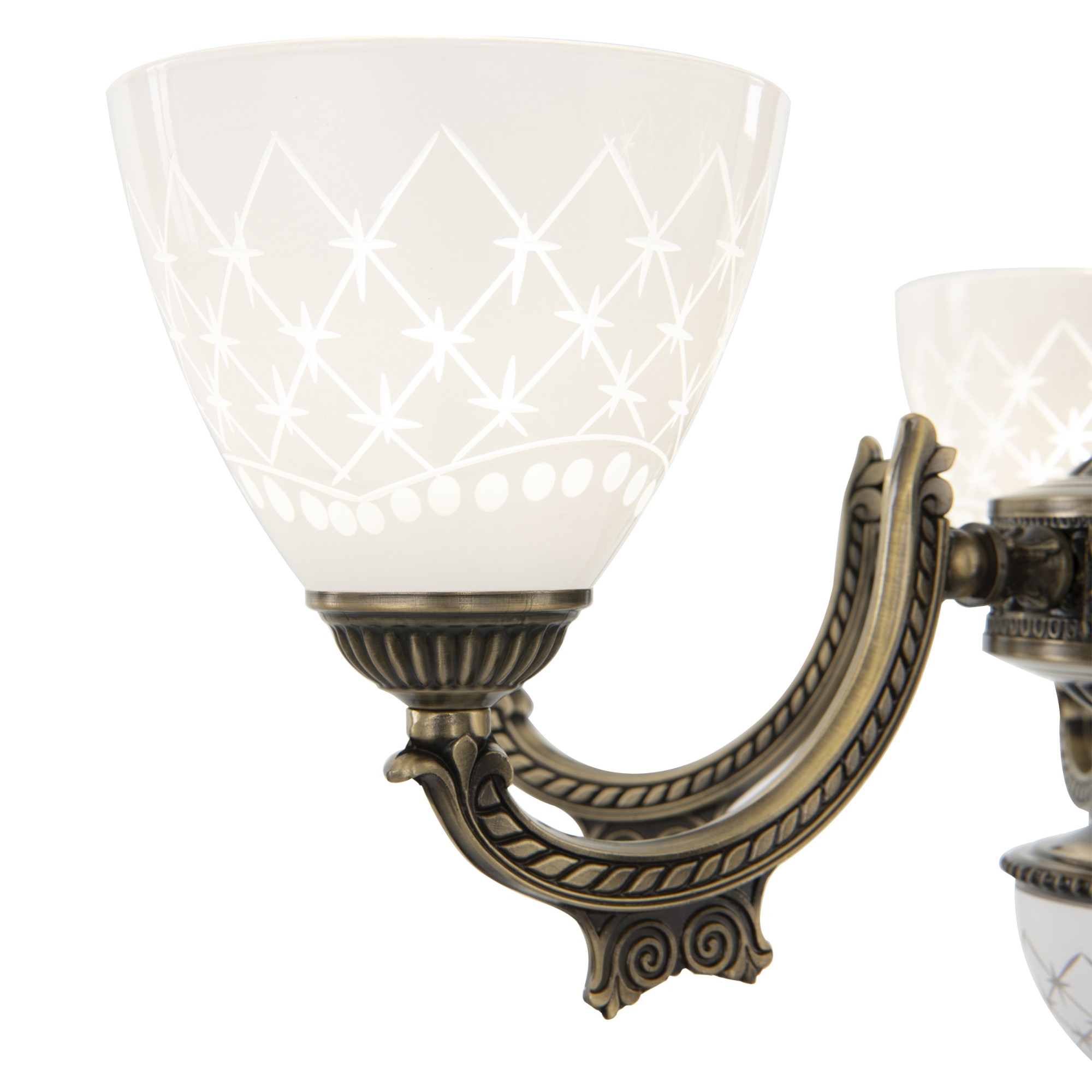 Люстра с плафонами 343837/6 AB Arte Milano