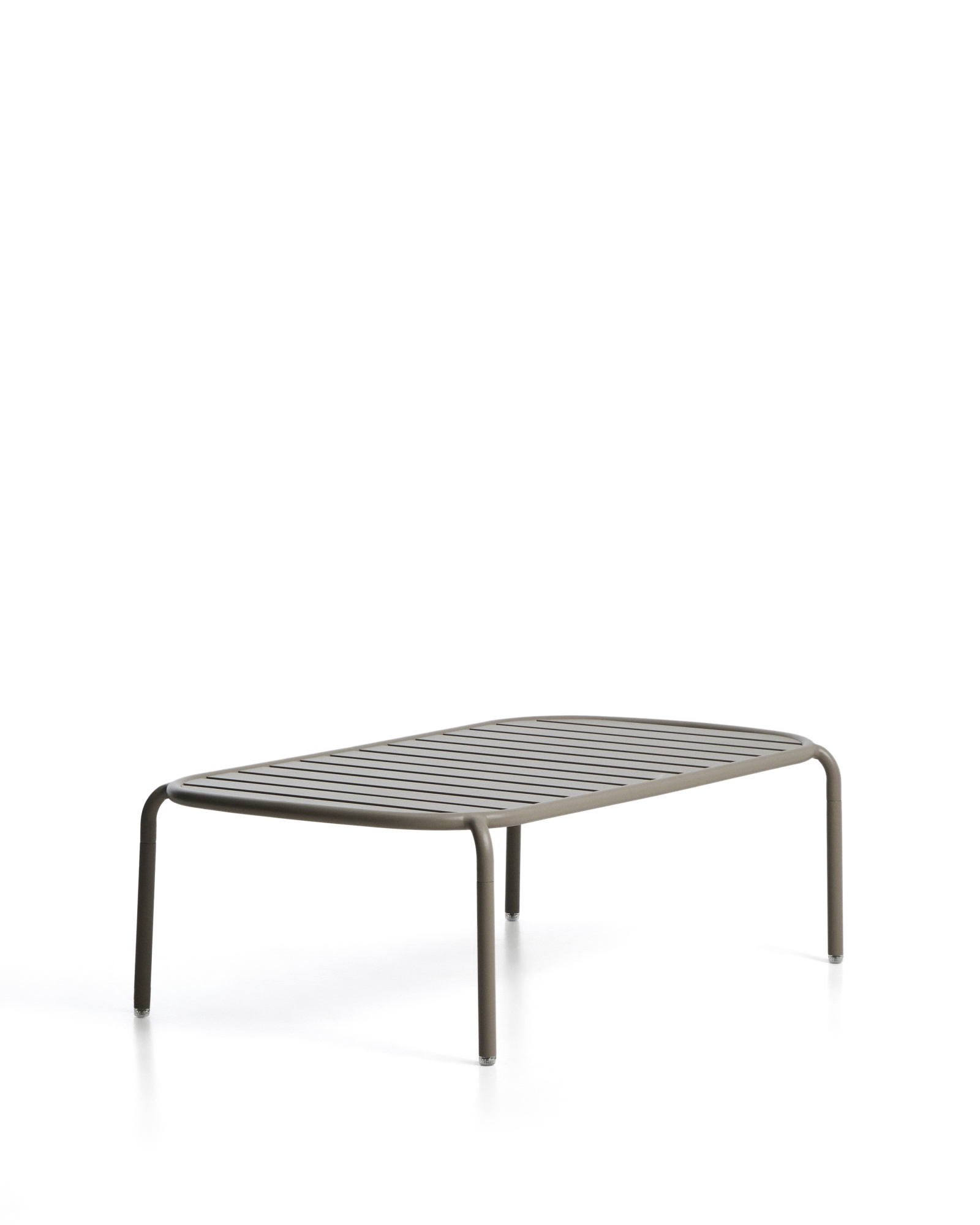 Уличный журнальный столик Joncols из алюминия с бежевой отделкой Ø 113 x 65 см La Forma 482265