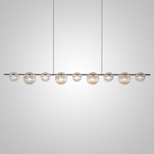 Реечный, рядный светильник RUTGER LONG L170 Chrome by ImperiumLoft