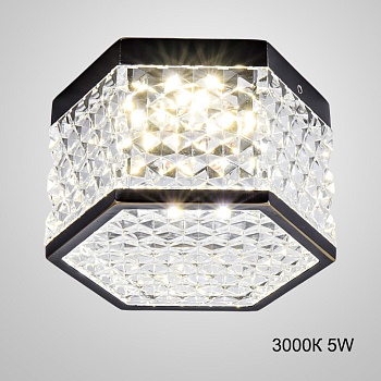 Накладной светодиодный светильник PARTY Black 3000К 5W by ImperiumLoft