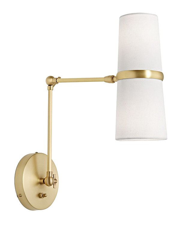 Золотое бра Флемиш на шарнире Louvre Home JJ11113-2WB