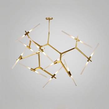 Подвесная люстра ANDES 20 Латунь by ImperiumLoft