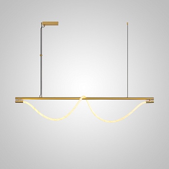 Реечный, рядный светильник GLORIFY OPTIC LUX LONG L150 Brass by ImperiumLoft