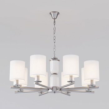 Подвесная люстра Eurosvet 60146/8 никель