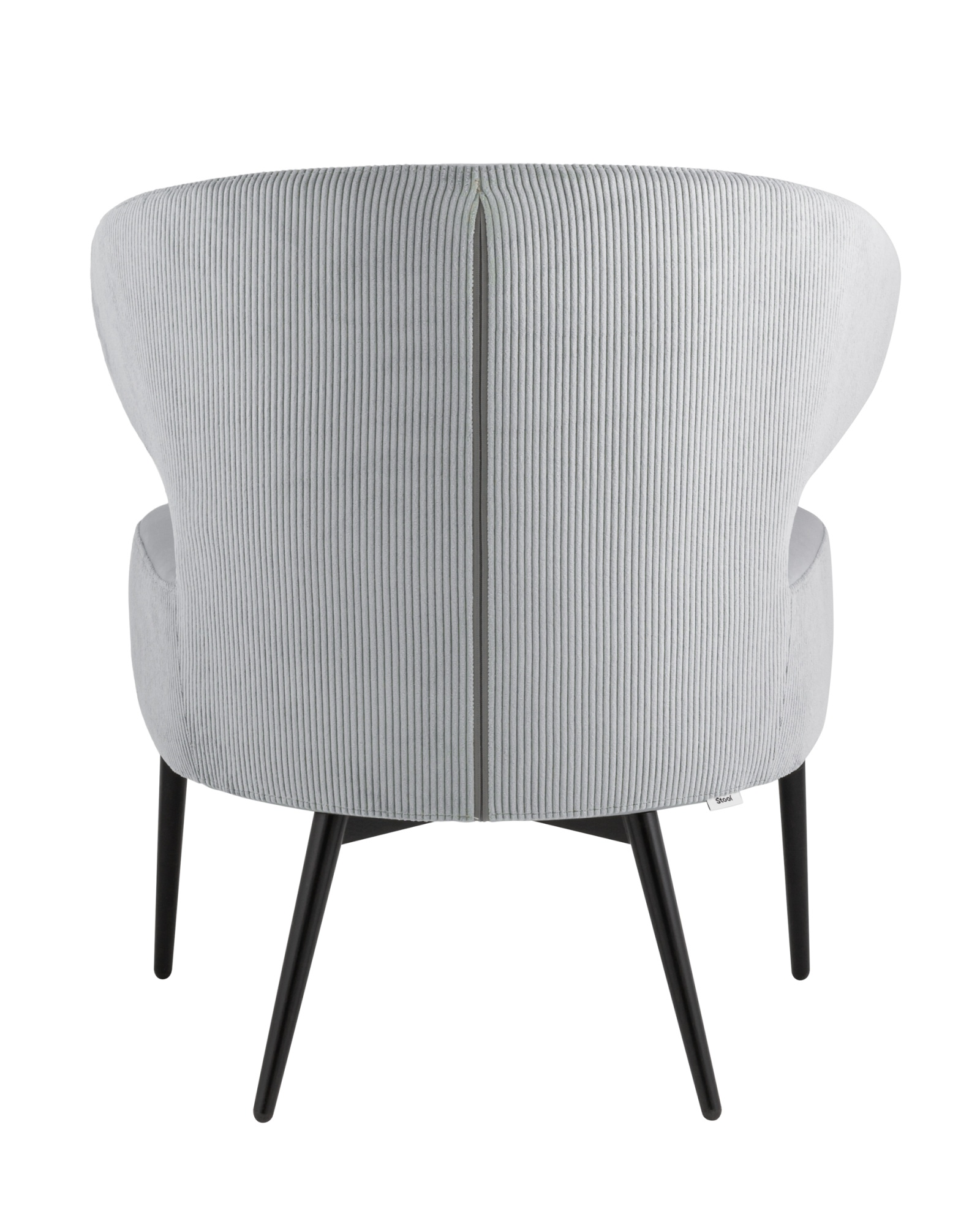 Кресло лаунж Royal Stripes велюр серый Stool Group