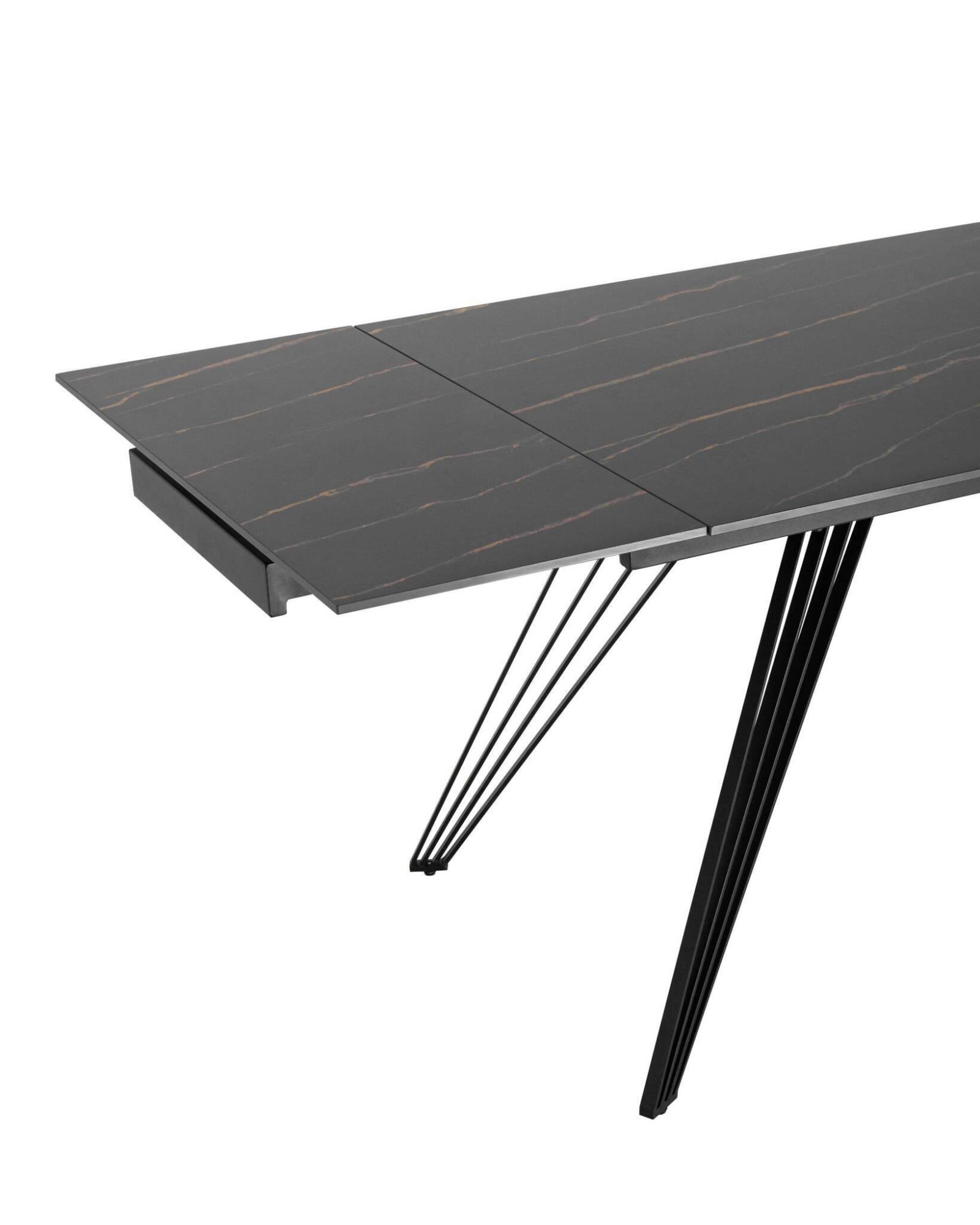 Стол обеденный Пандора раскладной 160-240*90 керамика темная Stool Group
