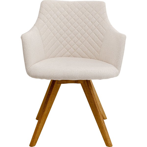 Стул вращающийся Coco Wood Cream KARE 70740