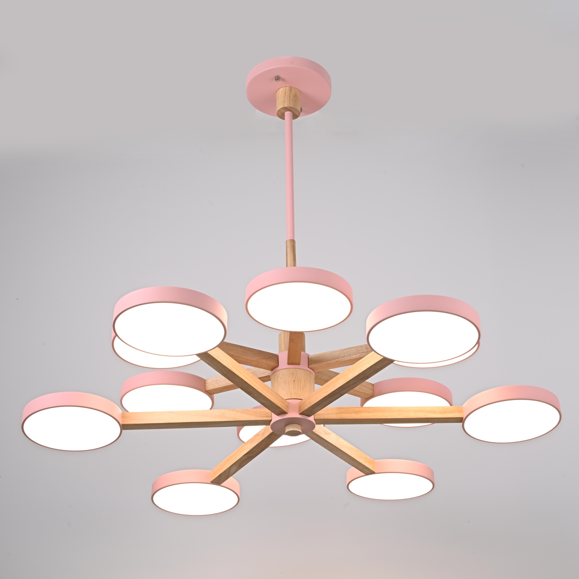 Подвесная люстра TURNA DBL L12 Pink by ImperiumLoft