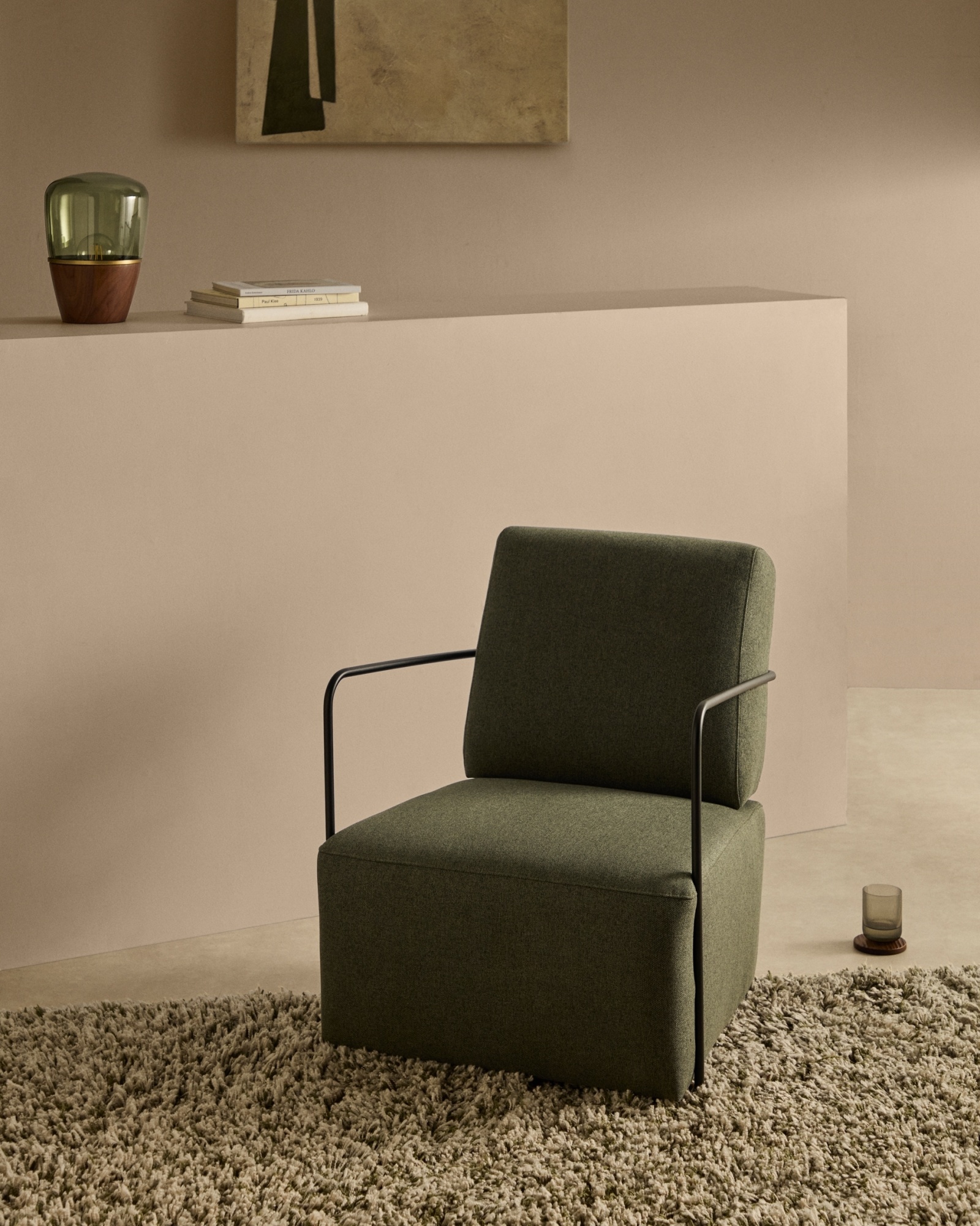 Кресло Gamer зеленого цвета с черным металлом La Forma (ex Julia Grup)