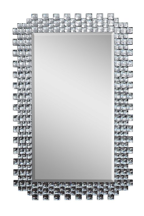 Зеркало прямоугольное с зеркальными вставками Garda Decor 50SX-9192