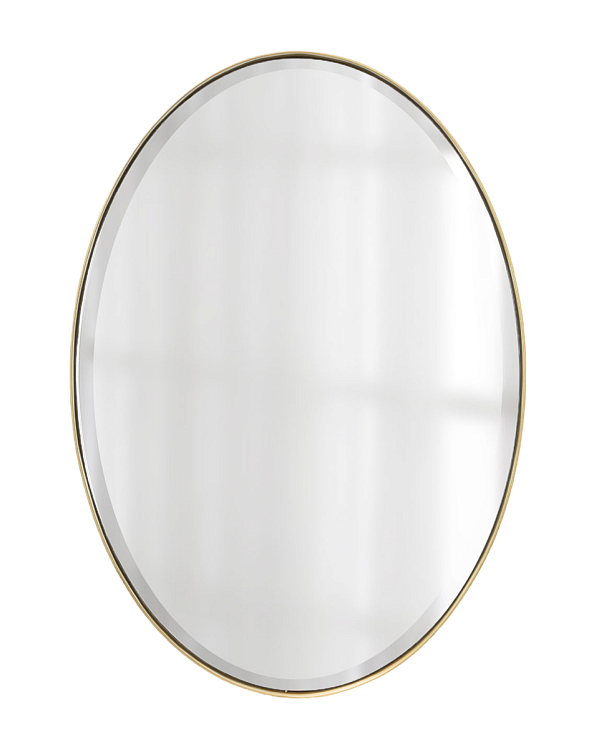 Золотое овальное зеркало Хоган Louvre Home DWM210824PND
