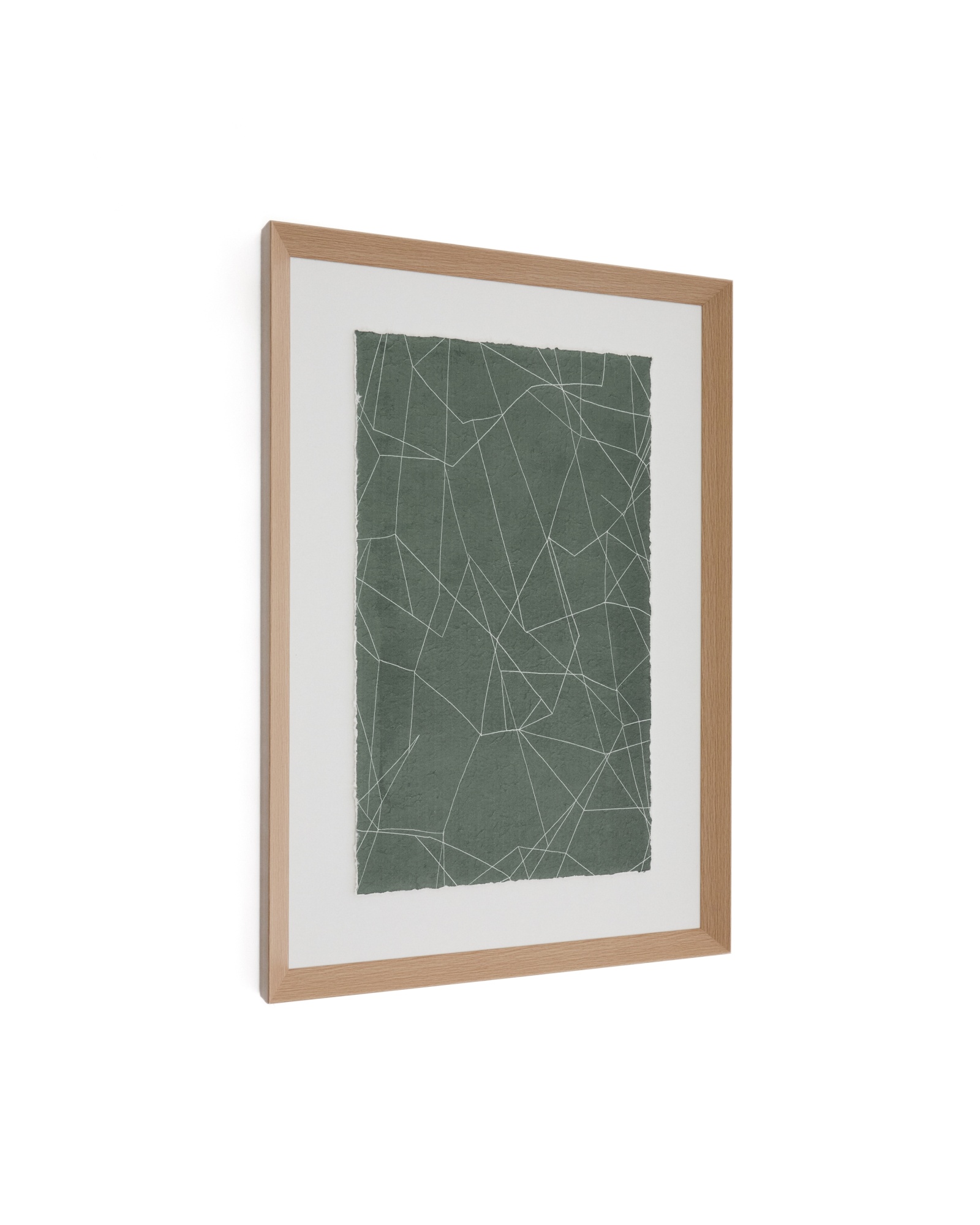 Durkan Абстрактная картина на переработанной бумаге зеленая 100 x 70 см La Forma (ex Julia Grup)