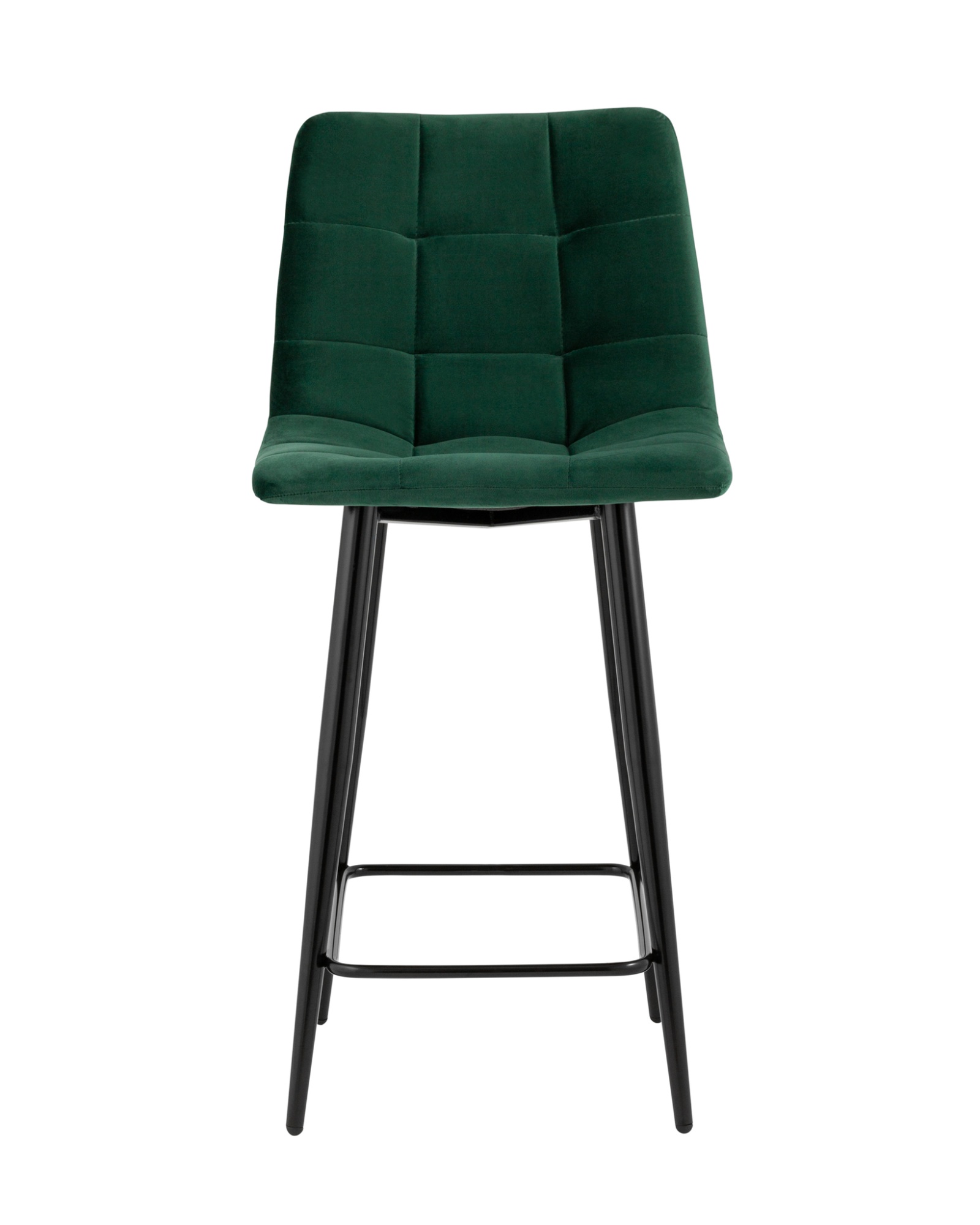 Стул полубарный Джанго велюр зелёный высота сиденья 60 см Stool Group