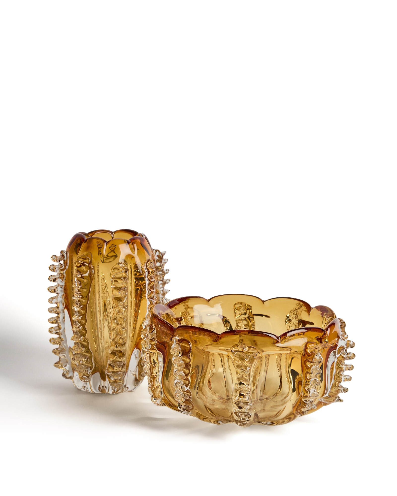 Оранжевая стеклянная ваза Nicora, 23 см La Forma 481831