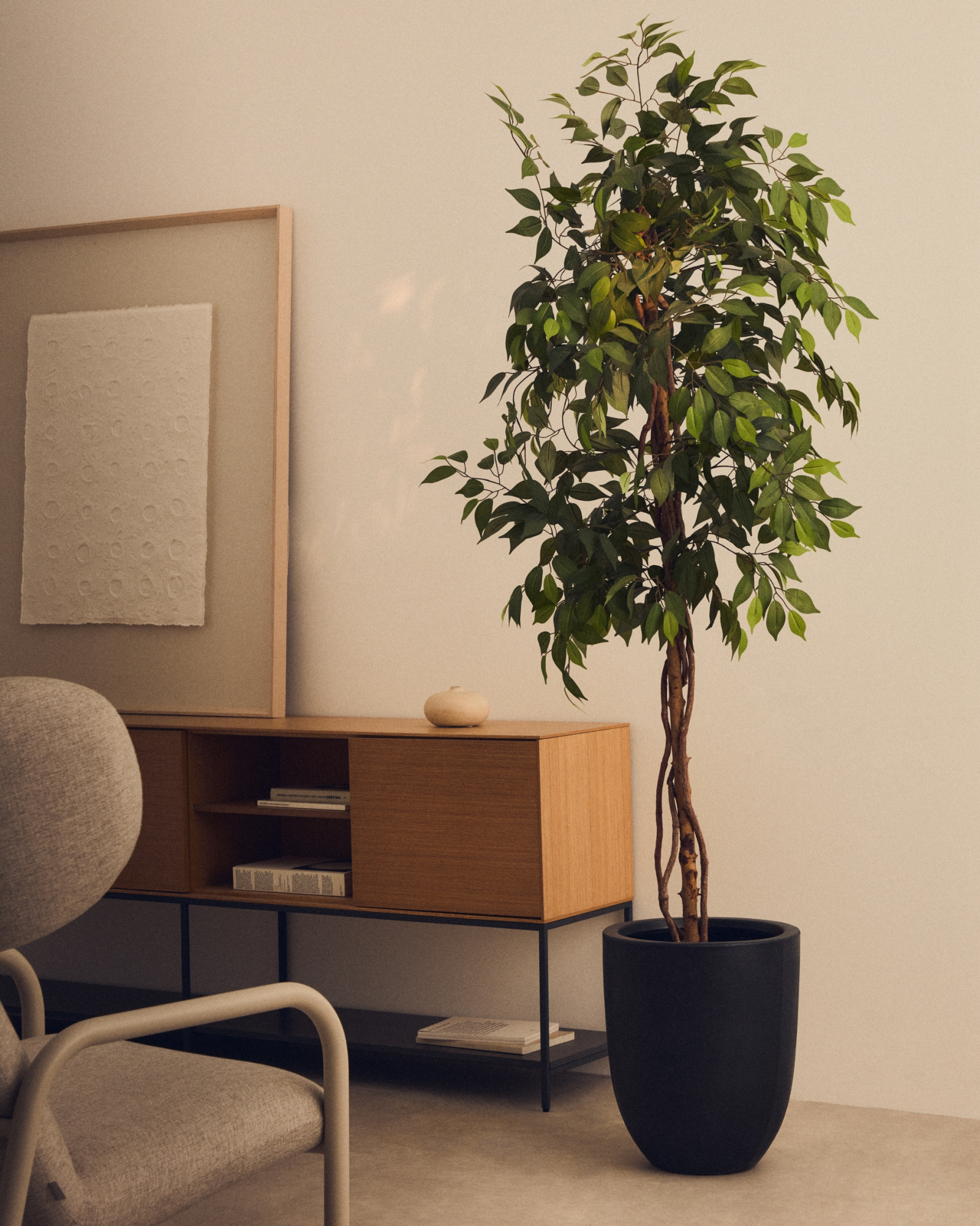 Ficus Искусственное дерево фикус в черном горшке 180 см La Forma (ex Julia Grup)