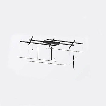 Потолочная люстра INLET B Black by ImperiumLoft