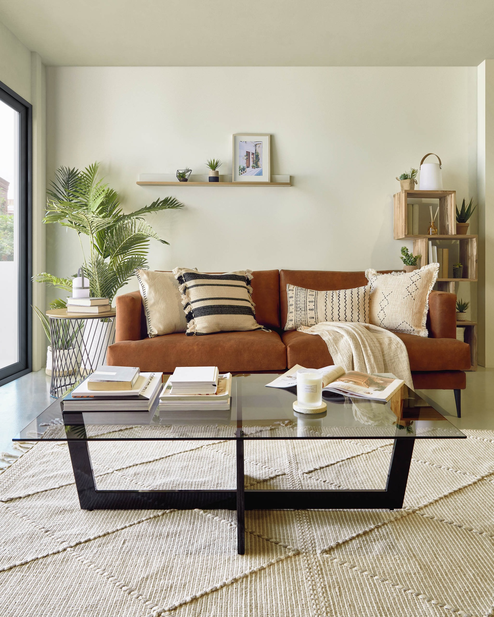 Настольная переносная мини-лампа Lame светло-серая La Forma (ex Julia Grup)