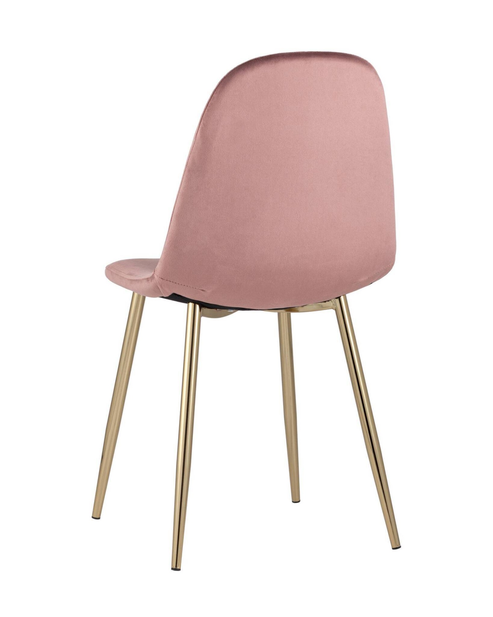 Стул Валенсия велюр пыльно-розовый золотые ножки Stool Group