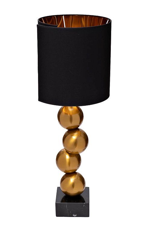 Лампа настольная с черным абажуром Garda Decor K2KM1254TBR