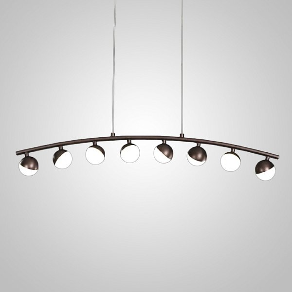 Подвесной реечный светильник CHOIR L8 Brown by ImperiumLoft