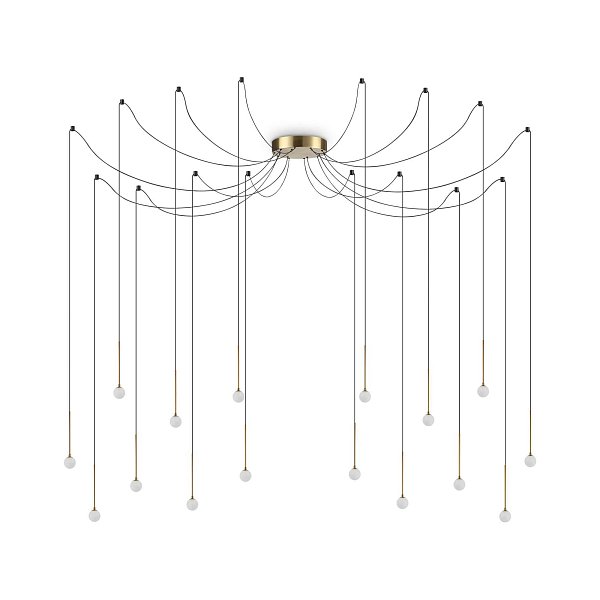 Потолочный светильник Ideal Lux LUCCIOLA SP16 OTTONE 284019