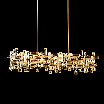 Реечный, рядный светильник MILLARD L100 Brass by ImperiumLoft