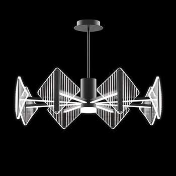 Потолочная люстра KEEN L8 Black by ImperiumLoft