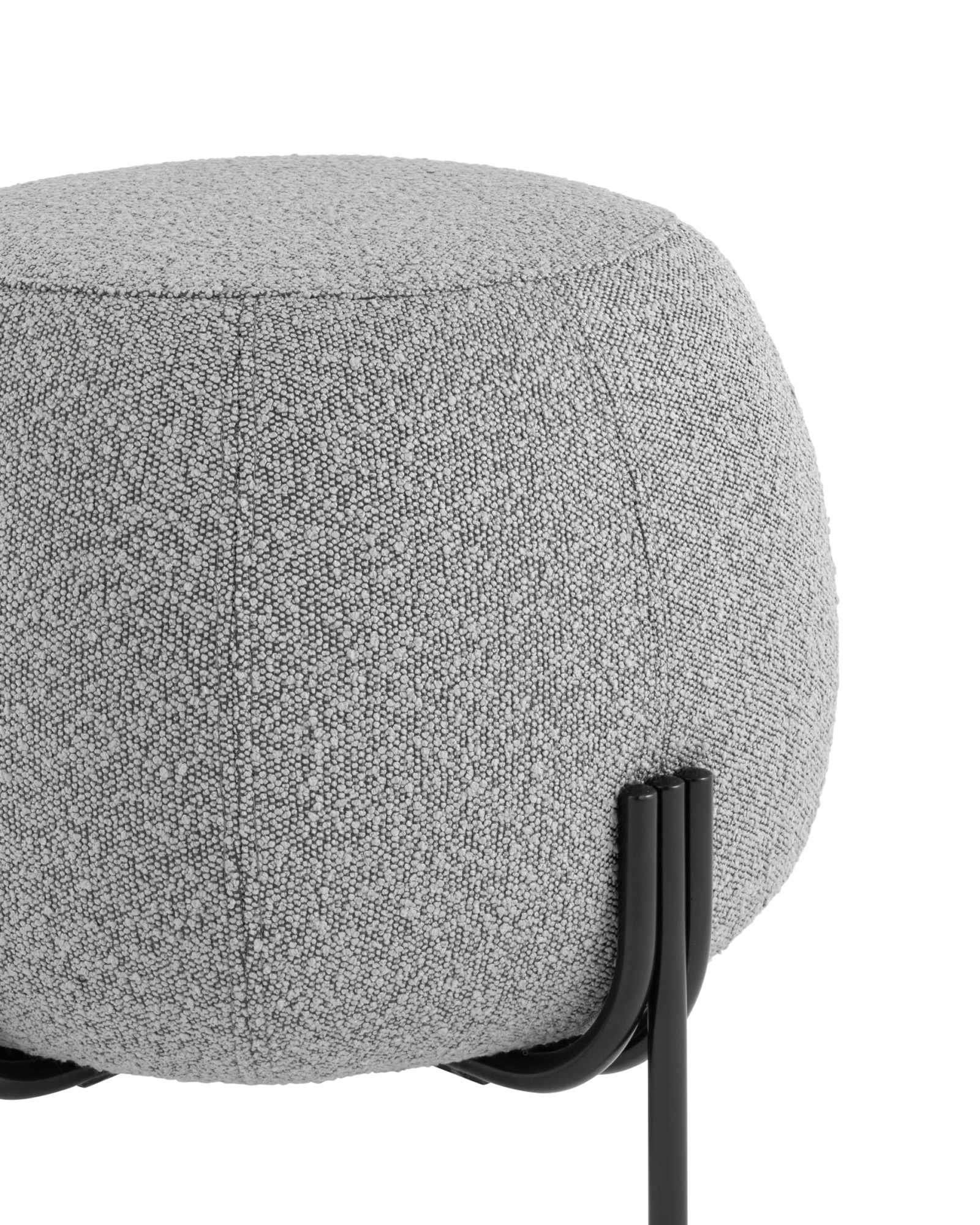 Пуф Флик букле серый Stool Group