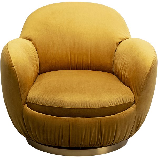Кресло вращающееся Nube Yellow KARE 87785