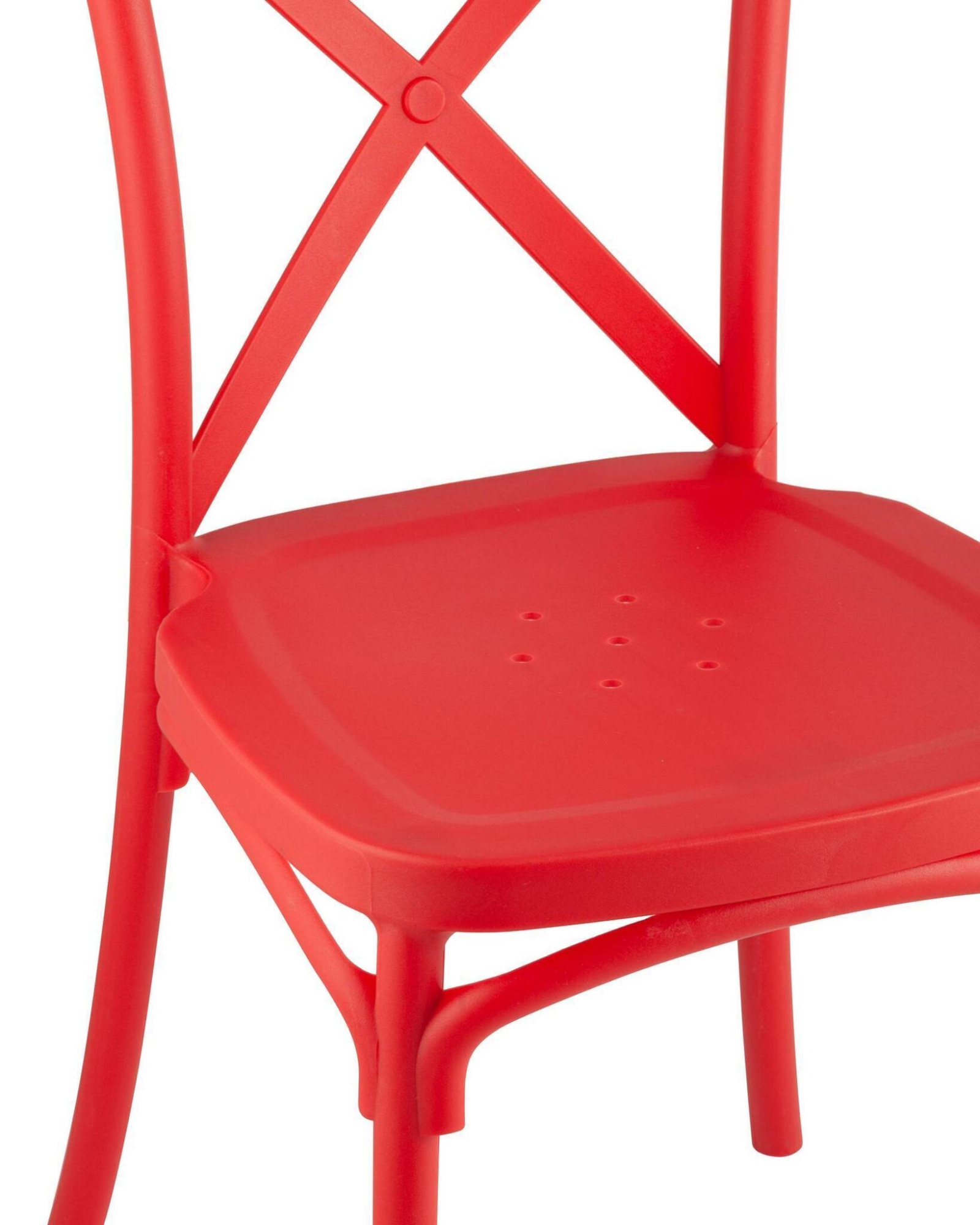 Стул Кроссбэк пластиковый красный Stool Group