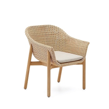 Стул Galea из тикового дерева и синтетического ротанга La Forma (ex Julia Grup)
