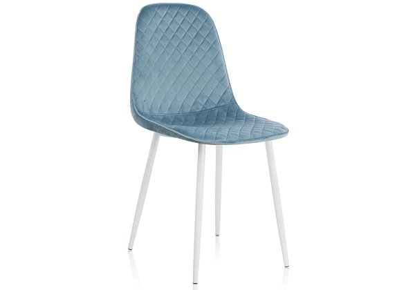 Стул Woodville Capri blue / white 11840