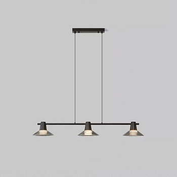 Реечный, рядный светильник CICLA LONG L100 Black by ImperiumLoft